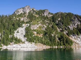 Mount Fernow over Jakes Lake.