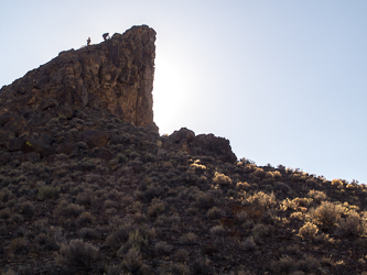 The high point on the south side of Big Sand Gap.