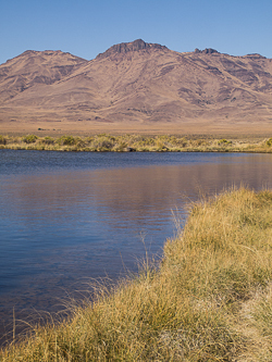 Alvord Peak over Borax Lake