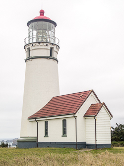 Cape Blanco lighthouse, the westernmost point in Oregon.