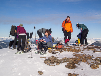 On the summit of Noble Knob.