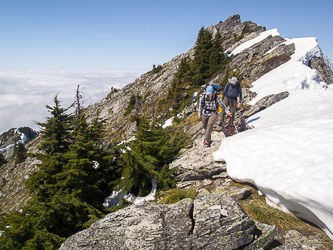 Traversing SE to Putrid Pete's Peak.