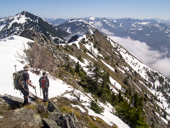 Mount Defiance and Putrid Pete's Peak.