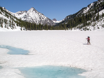 Whistler Peak from Lake Anne.