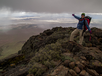 On the summit of Alvord Peak.