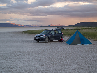 Camp on the Alvord Desert