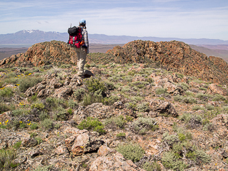 On the summit of Flagstaff Butte