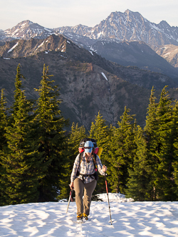 Mount Stuart from the north slopes of Jolly Mtn