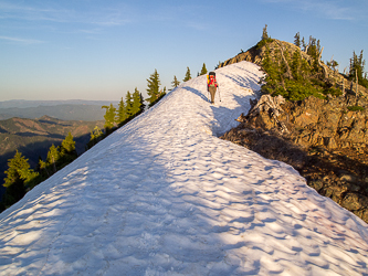 Nearly at the summit of Jolly Mountain