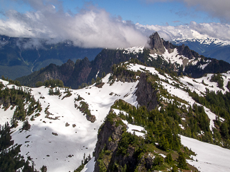 Mount Forgotten over the north ridge of Stillaguamish Pk.