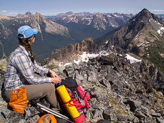 Greybeard Peak from the top of Honeymoon Hump.