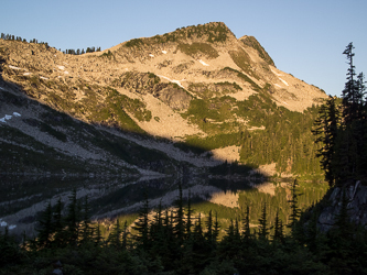 Wild Goat Peak over Chetwoot Lake