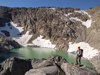 The lake in the arms of Iron Cap Mtn.