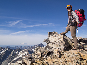 One of the four high points that we visited as we tried to figure out which one was Mount Hinman's true summit.