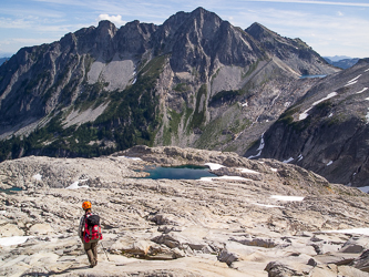 Dip Top Peak above one of the East Hinman Lakes.