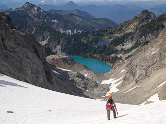 Jade Lake and No Name Lake.