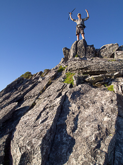 The summit of Putrid Pete's Peak.