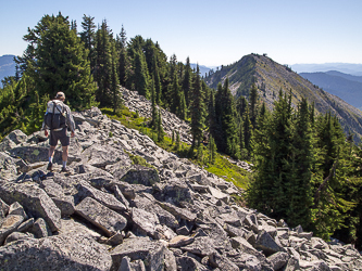 Granite Mountain from near the summit of West Granite Mountain.