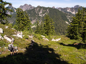 Low Mountain from Granite Mountain's NE ridge.