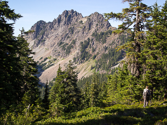 Chair Peak from Low Mtn's north ridge.