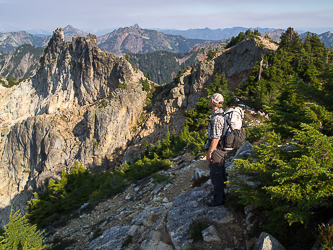 Ian on the summit of Snoqualmie Mountain.