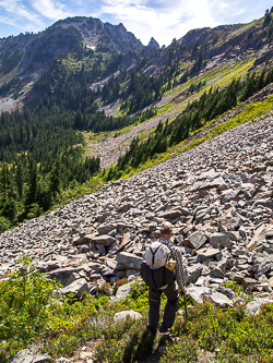 Our next destination in the distance, the NW high point of Box Ridge.