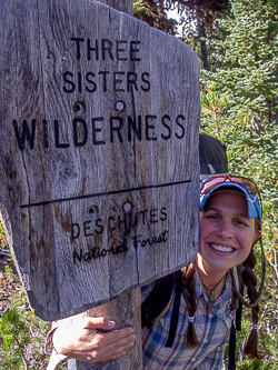 Near the Devils Lake Trail Head 