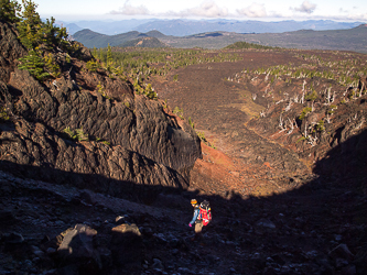 The lava flow from Collier Cone