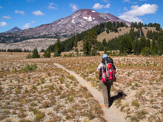 South Sister over Wickiup Plain