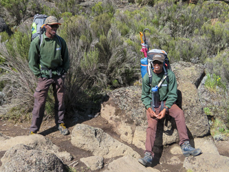 Our excellent guides, Lodrick and Danny