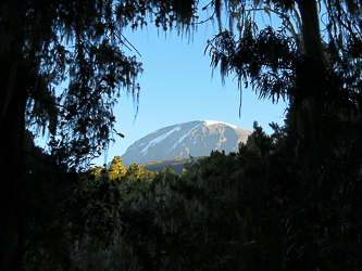 The last look at Mount Kilimanjaro