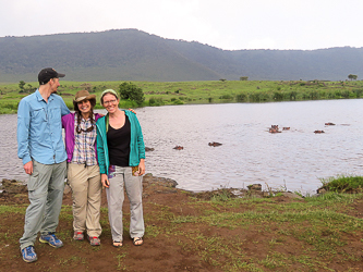 Our guide made us a little nervous with the proximity to the hippos