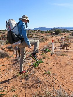 Crossing from the national park to legit camping in the BLM land