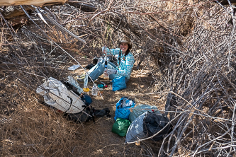 Water purification in a tamarisk cave