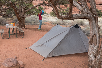 Needles Outpost campsite