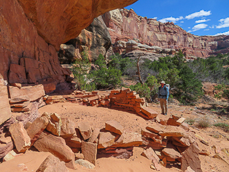 Old dwelling in the Angel Arch canyon.