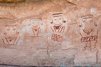 Four Faces pictograph