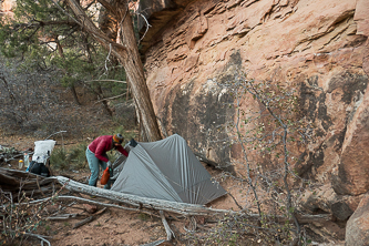 Salt Creek camp upstream of All American Man