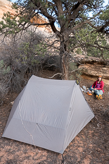 Camp just off the top of Sundance Trail on Dry Mesa