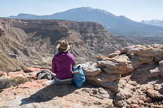 Breakfast on the rim of Muley Creek Canyon