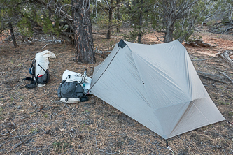 Camp in Bullrush Gorge