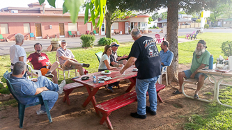 Evening BBQ at the Sun-n-Sand Motel