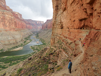 The Nankoweap granaries above the Colorado River