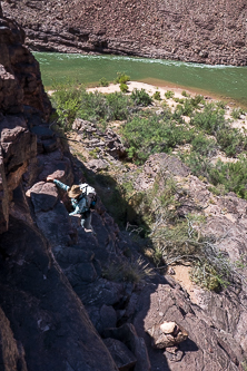 Rock scramble near Papago Creek