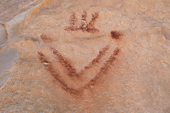 Pictograph on the Big Saddle Cowboy Trail