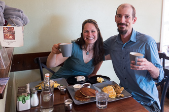 Celebratory breakfast at the excellent Peekaboo Canyon Kitchen