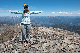 On the summit of Gardner Mountain