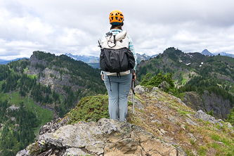 On the summit of Southeast Rampart Ridge