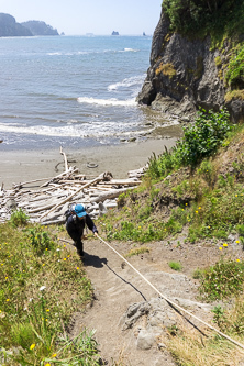 Trail over the Saddle Rock saddle