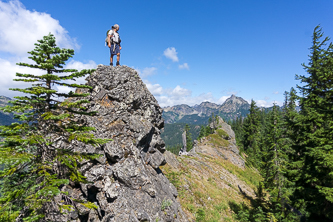 A crag on Ugly Duckling's north ridge